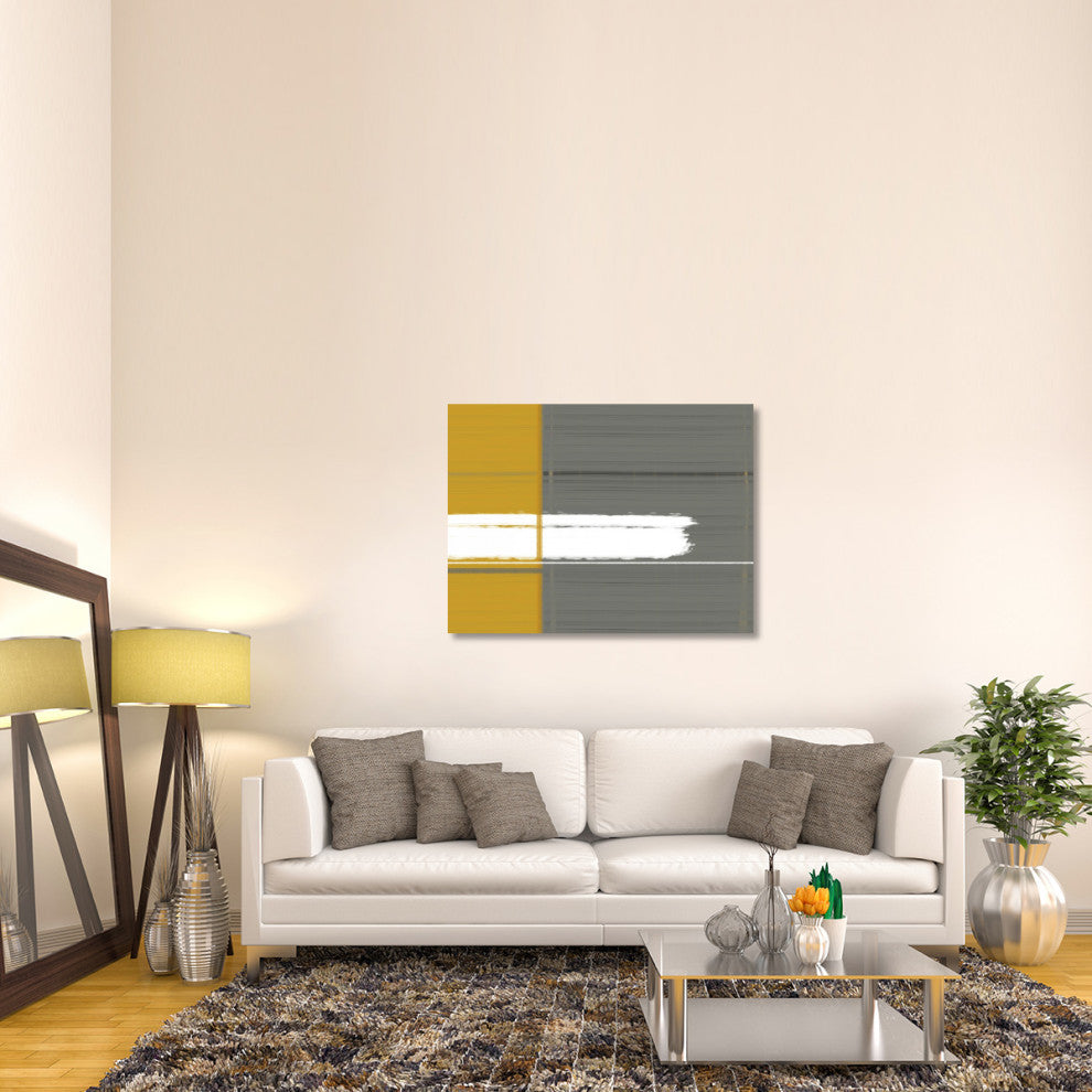 "Grey And Yellow" Fine Art Print