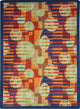Games People Play Rug, Keeping Score, 5'4"x7'8", Red