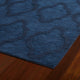 Kaleen Hand-Tufted Imprints Modern Wool Rug, Navy, 2'6"x8'