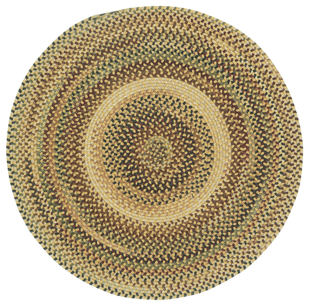 Bangor Braided Round Rug 3' Amber