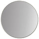 Cheyenne Framed Round Mirror, Nickel