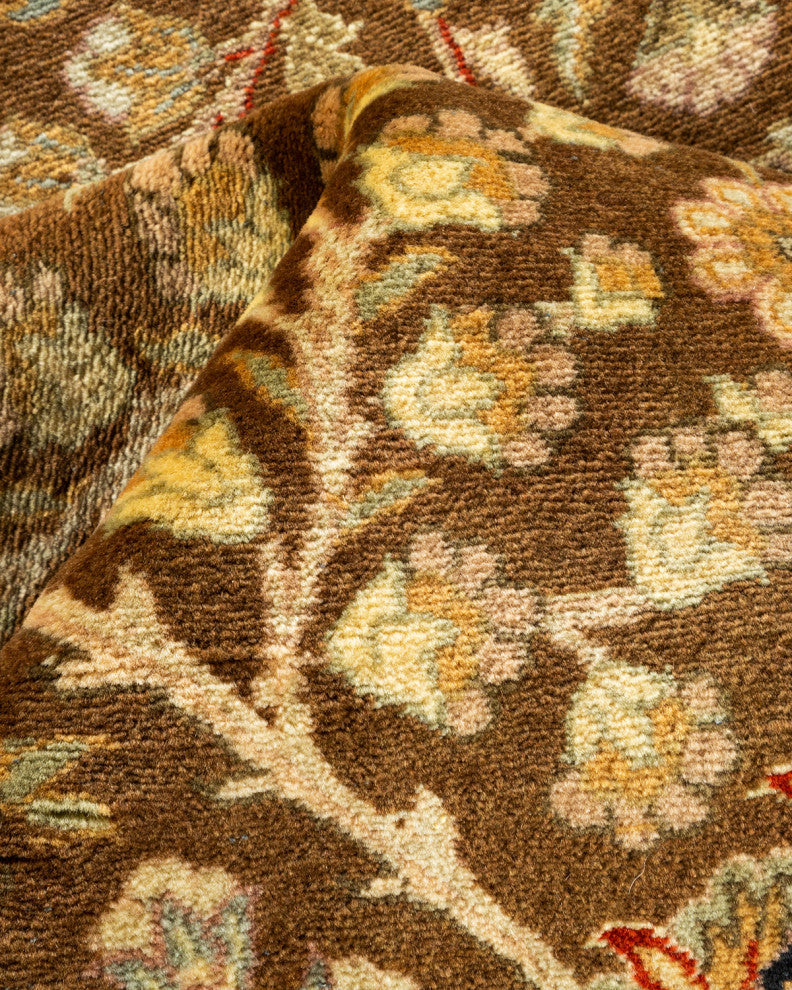 Mogul, One-of-a-Kind Hand-Knotted Area Rug Brown, 9' 1" x 11' 10"