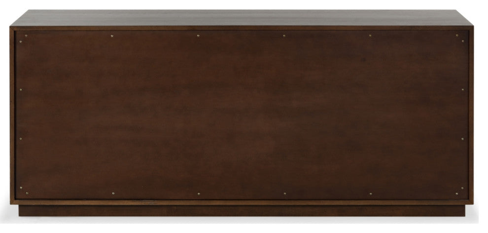Safavieh Couture Riabelle Wood 6 Drawer Dresser, Walnut