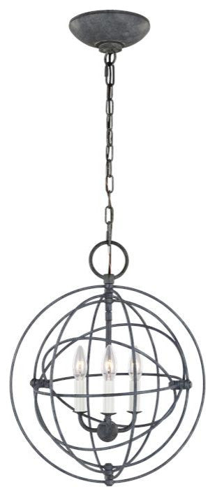 Generation Lighting, CP1263WGV, Small Pendant, Weathered Galvanized