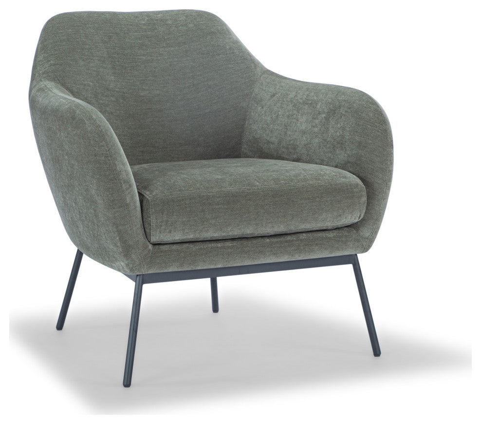 Metro, Zurich Accent Chair, Forest Green