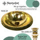 Nantucket Sinks Round Hand Hammered Brass Lavatory Sink