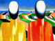 Kazimir Malevich Peasants - 21" x 28" Premium Canvas Print