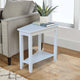 Keystone Accent Table, White