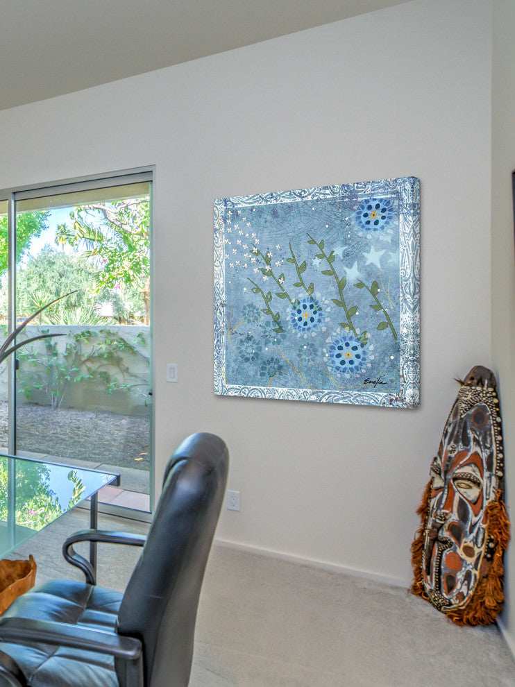 "Eves Flowers I" Painting Print on Canvas by Evelia