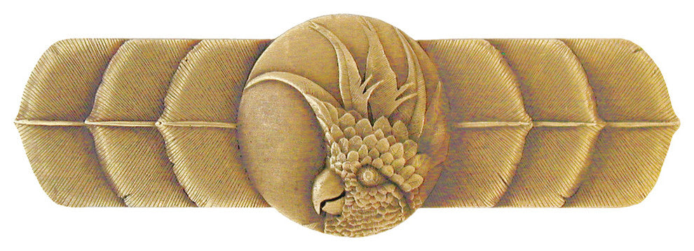 Cockatoo Pull Antique Brass Horizontal, Left Side, Antique Brass, Right