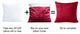 Velvet 2 Piece Euro Pillow Cover Set, Tango Red, 2 Piece, 26"x26"