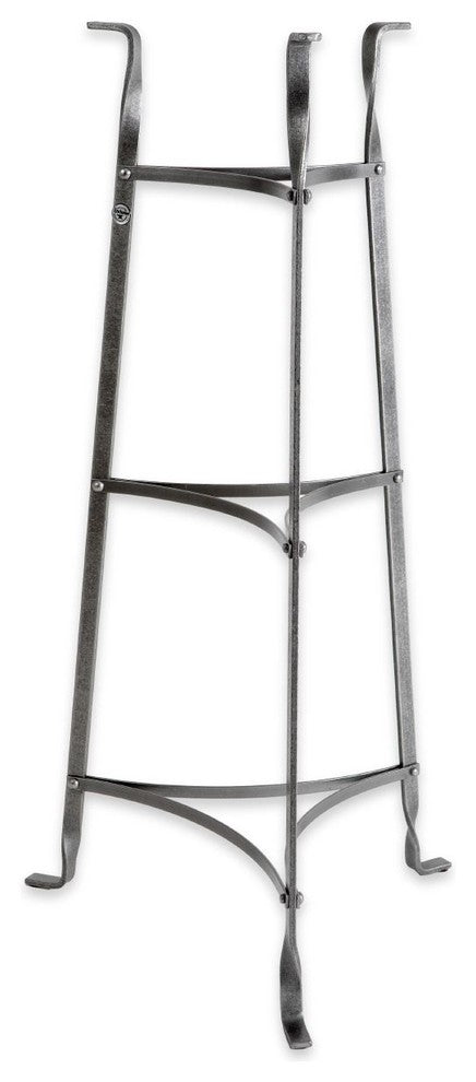 Handcrafted 3-Tier Designer Stand Hammered Steel