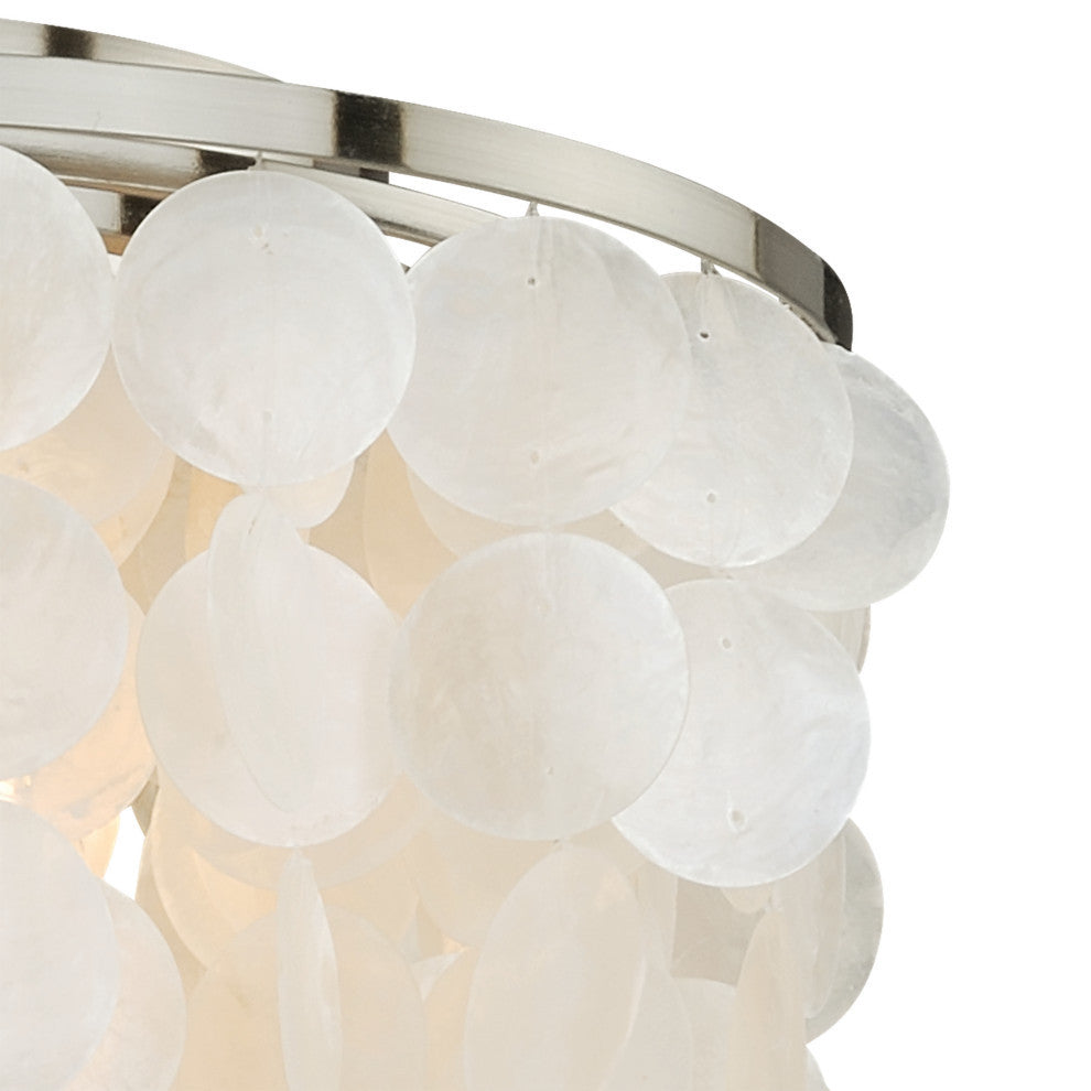 Elsa Capiz Shell 16" Flush Mount