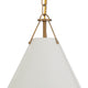 Xavier 1 Light Pendant, Vibrant Gold