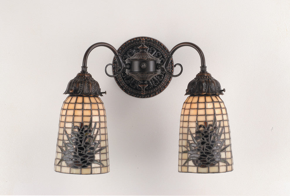 Meyda Lighting 74048 14.5" Wide Pine Barons 2 LT Wall Sconce