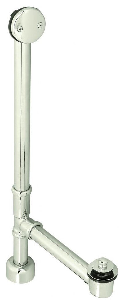 Pull & Drain Bath Waste - 22" Make-Up, 17 Ga. Tubing In Polished Nickel