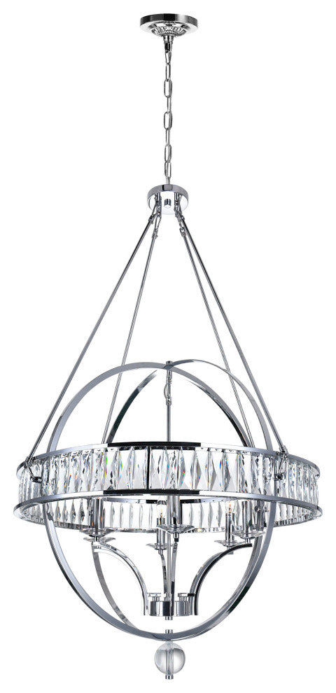 Arkansas 6 Light Chandelier With Chrome Finish