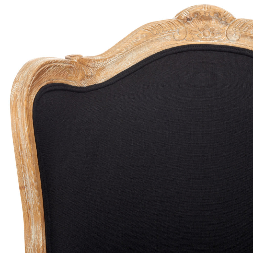 Safavieh Couture Fallon Wing Chair, Black