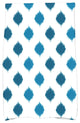 Ikat Dot Stripes Decorative Holiday Print Hand Towel, Teal