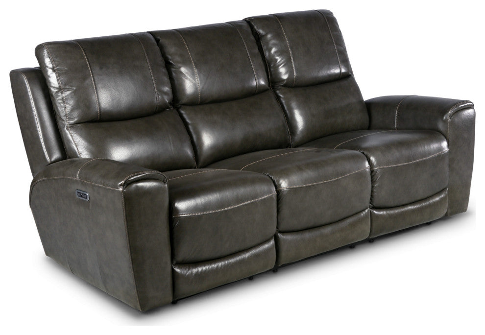 Laurel Power Reclining Sofa, Gray