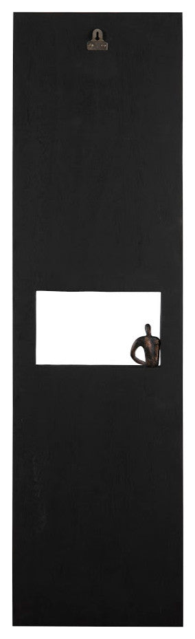 Atlas Wall Decor, Rectangle, Black, Sitting
