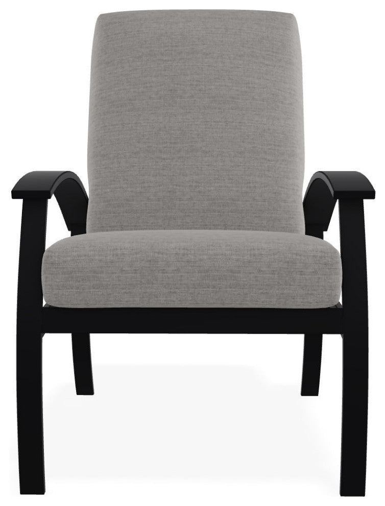 Belle Isle Cushion Deep Seating Outdoor Armchair, Graystone/Black