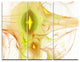 "Yellow Bright Candle" Digital Metal Wall Art, 3 Panels, 36"x28"