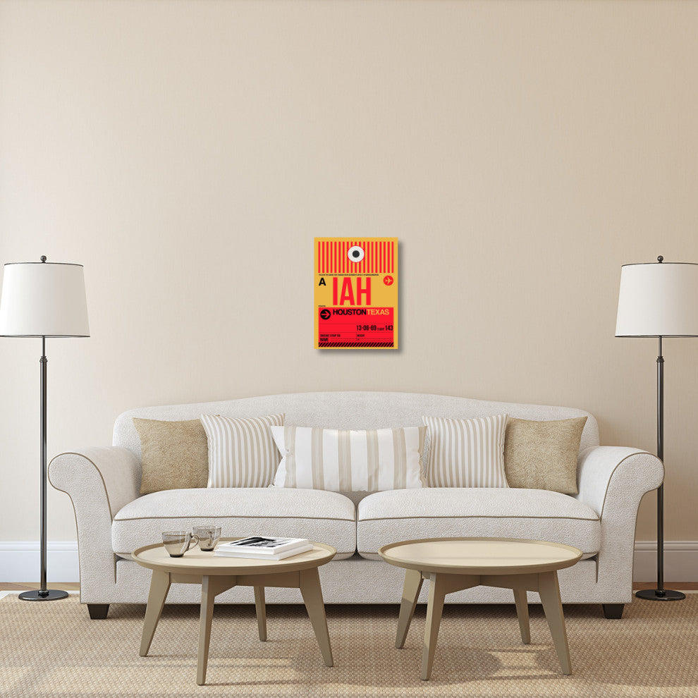 "IAH Houston Luggage Tag 1" Fine Art Print