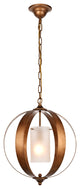 Marion Collection Pendant, 15"x19", 1-Light, Vintage Gold