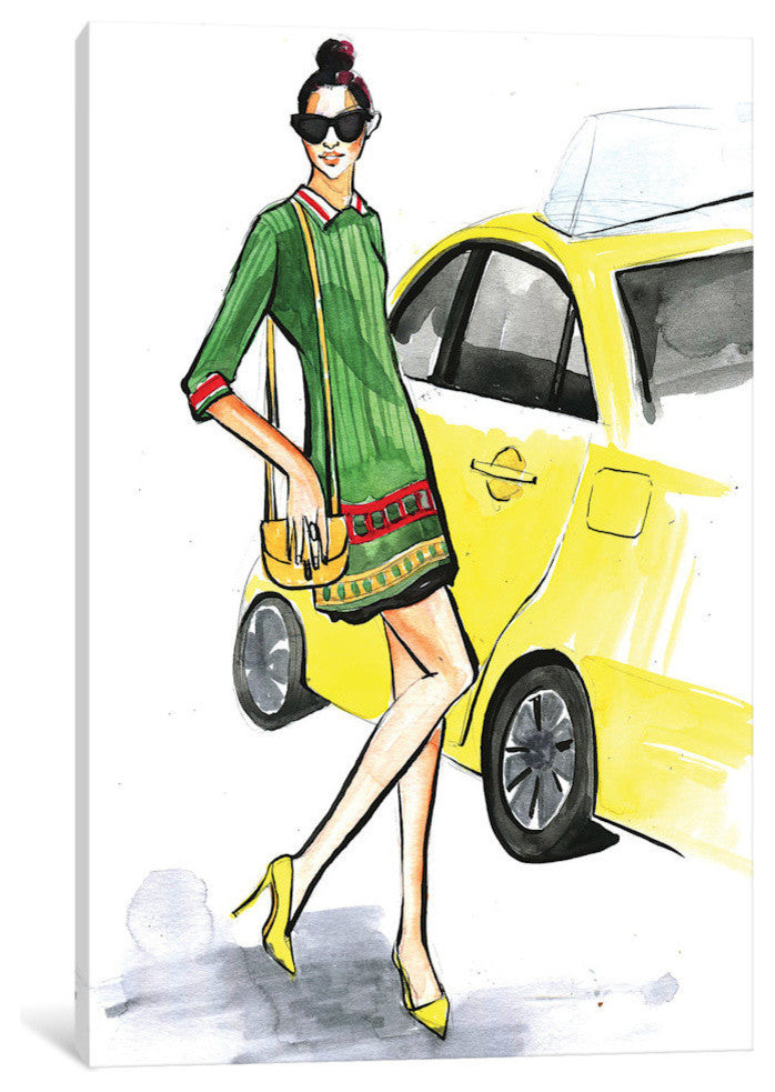 "New York Fashion" by Rongrong DeVoe, 18x12x1.5