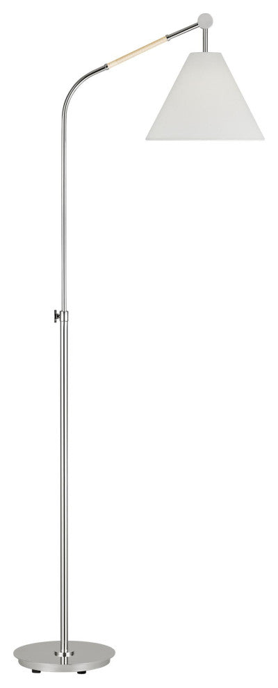 Remy Medium Task Floor Lamp, Polished Nickel