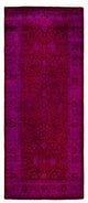 Overdyed One-of-a-Kind Hand-Knotted Area Rug Red, 3' 0" x 7' 4"