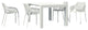 Air XL 5-Piece Extension Dining Set, White