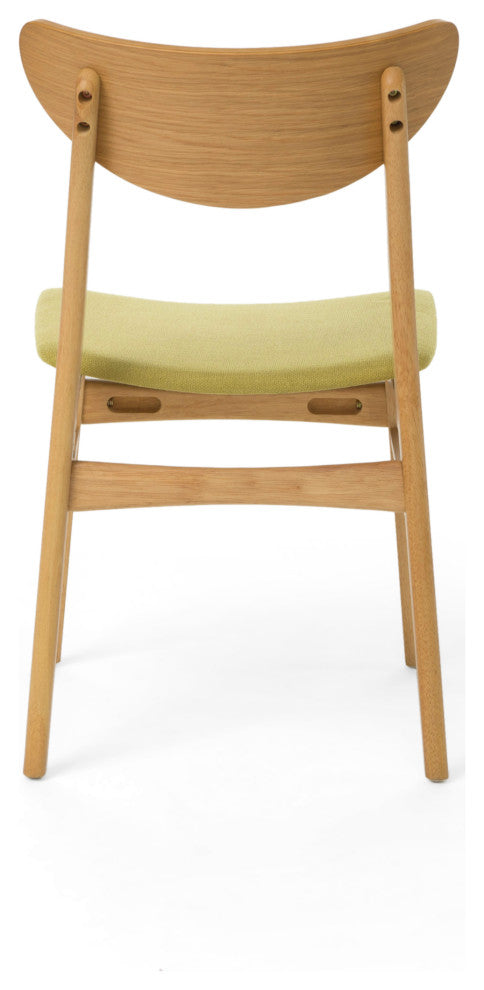 GDF Studio 5-Piece Camilla Natural Oak Finish 60" Rectangular Dining Set