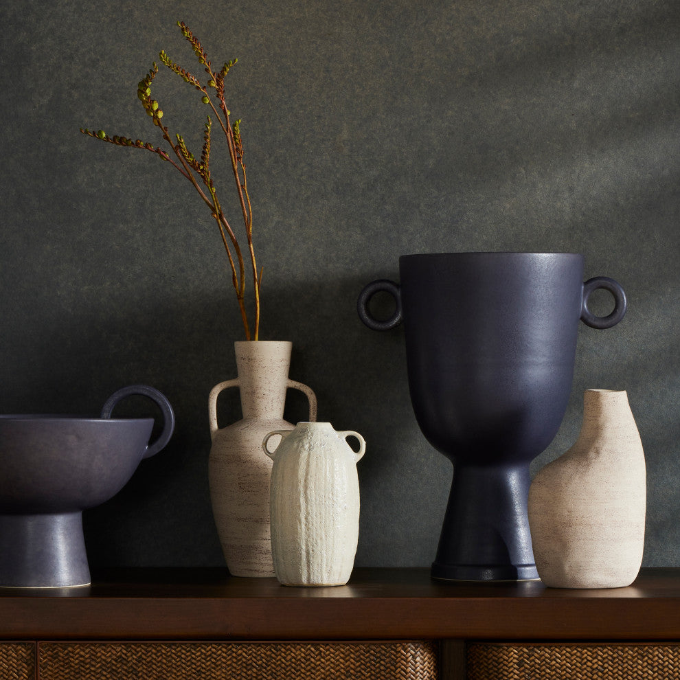 Arid Vase-Distressed Cream