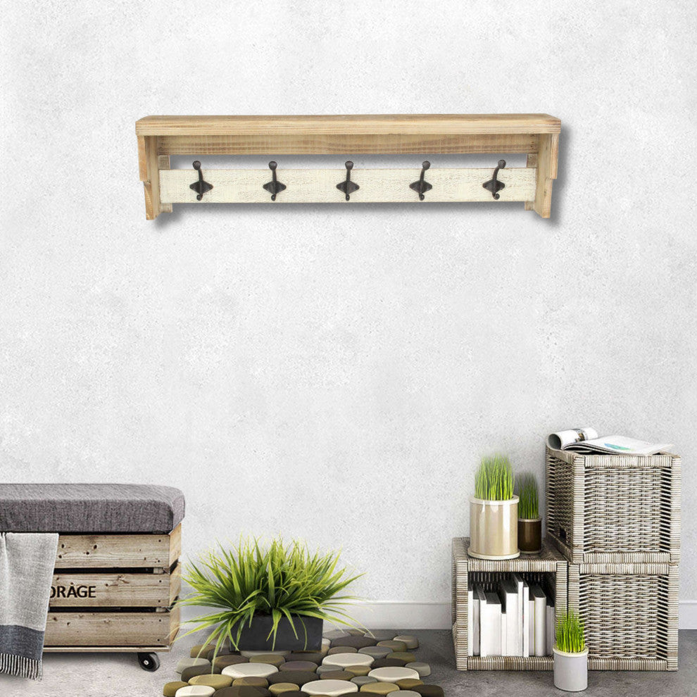 5-Hook Vinny Wall Shelf