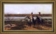 Henry F Farney in Pastures New Framed Premium Canvas Print, 15"x30"