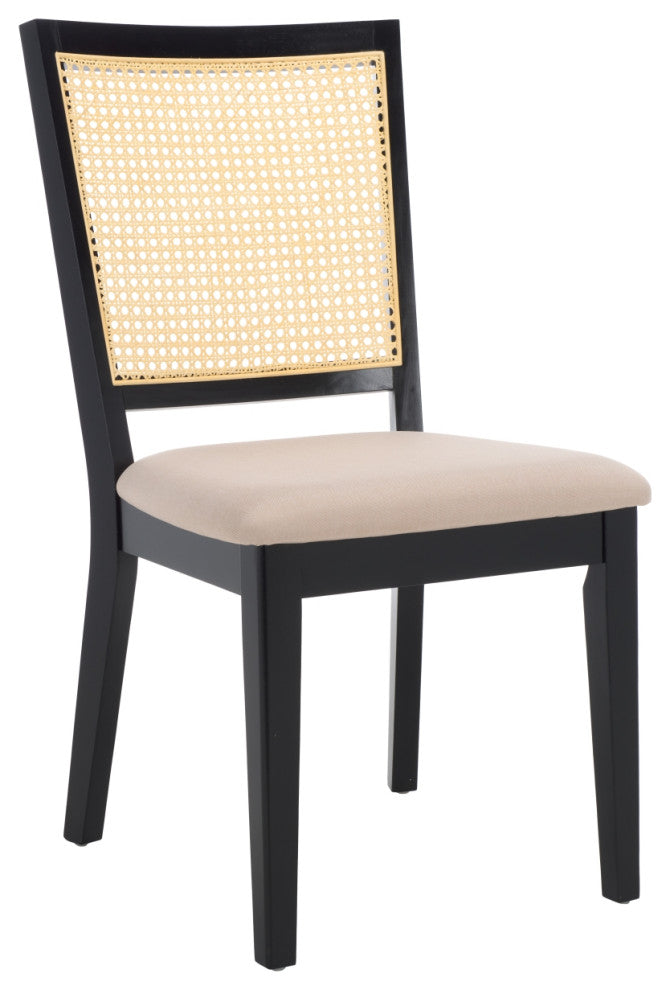 Safavieh Margo Dining Chair, Set of 2, Black/Beige