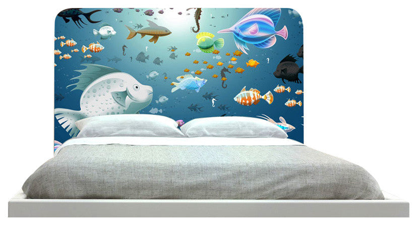 "Underwater Fish" Headboard