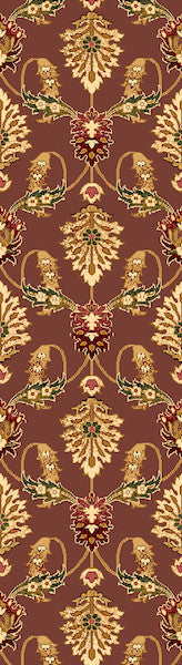 Cambridge 7363 Plum Palazzo, 2'2"x7'11" Runner