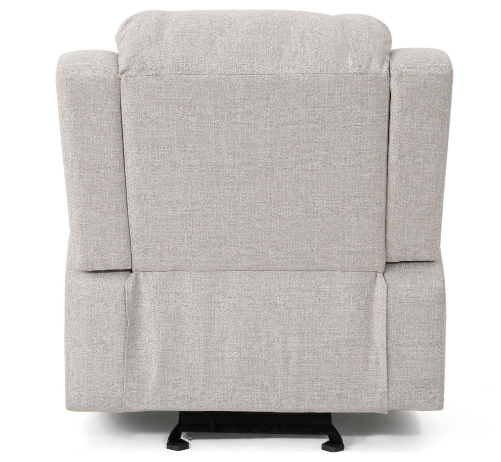 GDF Studio Scarlett Classic Fabric Gliding Recliner Chair, Beige