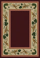 Garnet Three Sisters Rug, Burgundy, 4'x5', Rectangle