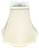 Royal Designs Flare Bottom Outside Square Bell Lamp Shade, Eggshell, 8x14x11, Si