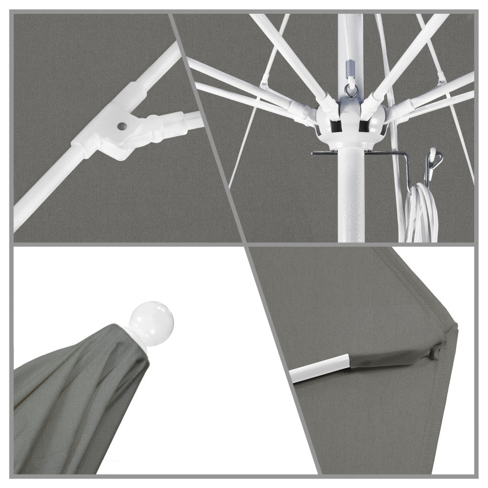 Fiberglass Umbrella White, Black