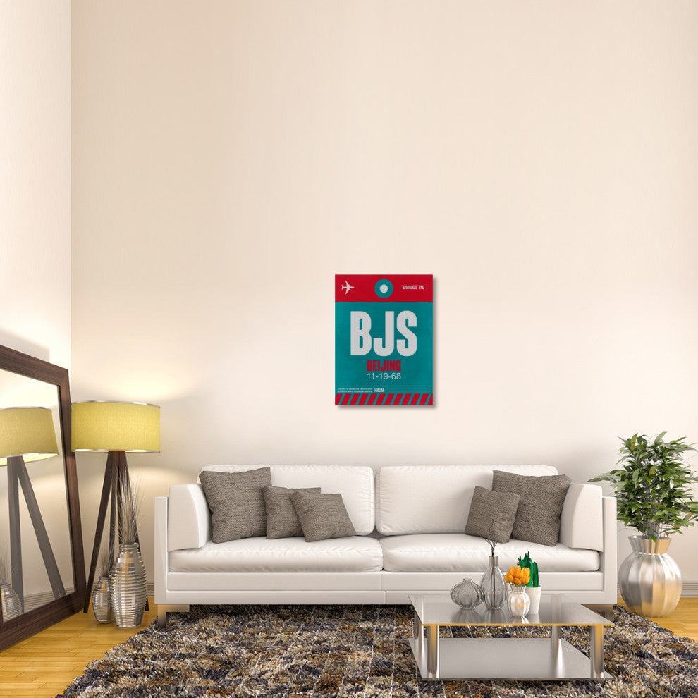 "BJS Beijing Luggage Tag 1" Fine Art Print