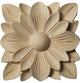 3 1/2"W x 3 1/2"H x 1/2"P Springtime Rosette, Alder