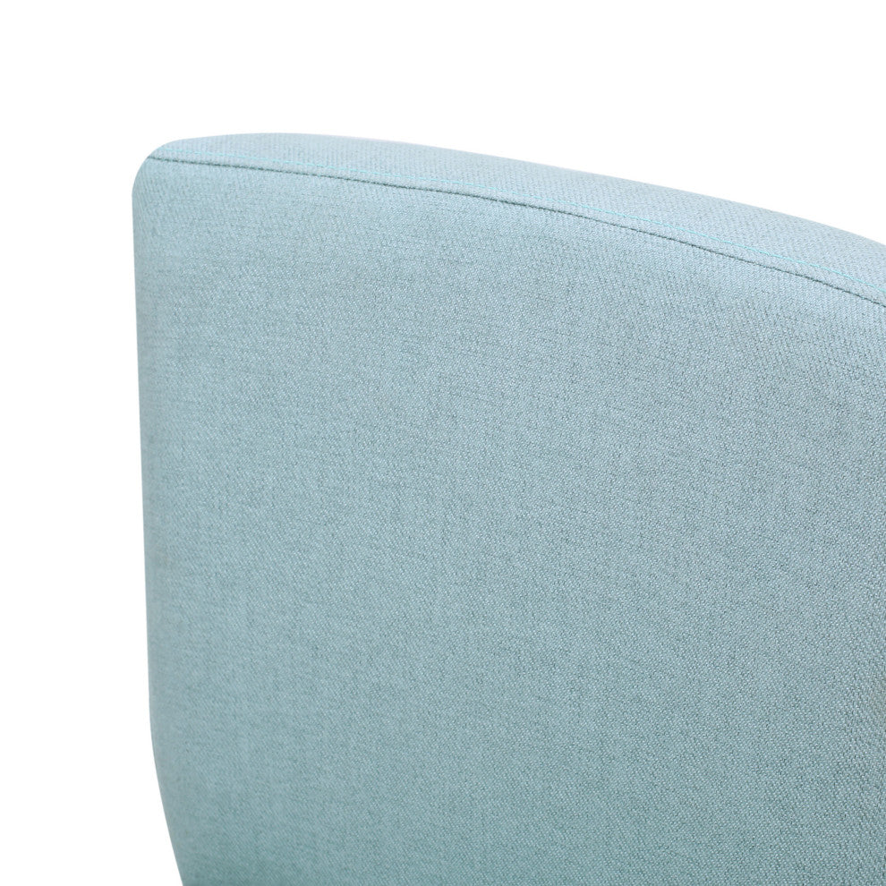 GDF Studio Peterborough Counter Stool, Set of 2, Light Blue Fabric