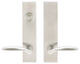Stratus Lever, Tubular Dummy Entry With Dummy Cylinder, Satin Stainless Steel