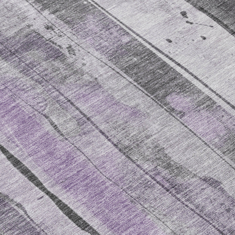 Machine Washable Indoor/Outdoor Chantille ACN1874 Violet 2'3" x 7'6" Runner Rug