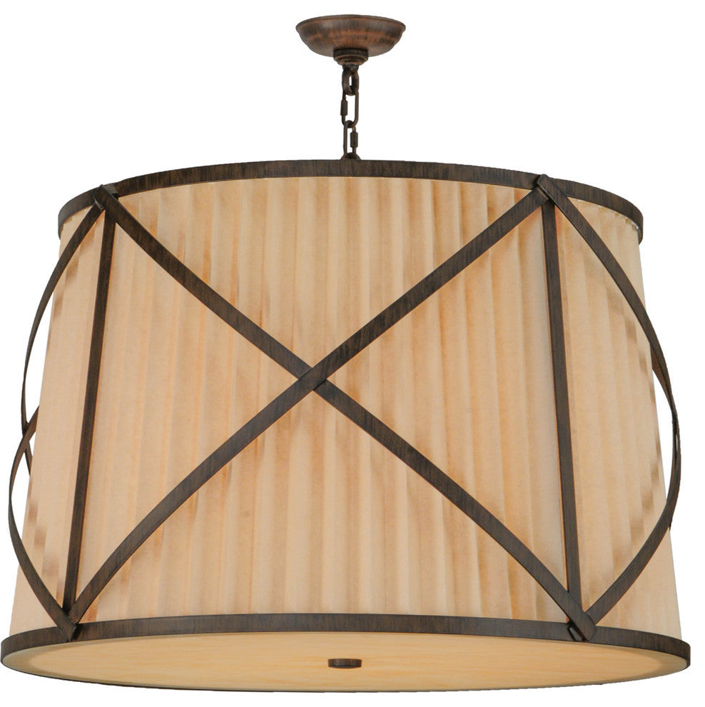 31 Wide Muirfield Pleated Fabric Pendant